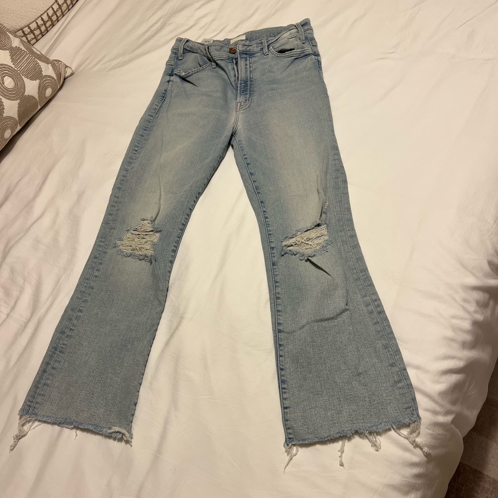 MOTHER Light Blue Flare Jeans size 29